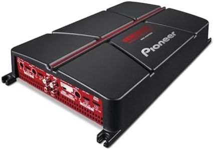 Pioneer GM-A6704 4-Channel Bridgeable Amplifier with Bass Boost,Black/red