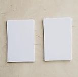 5x7" Blank White Card Stock (Set of
