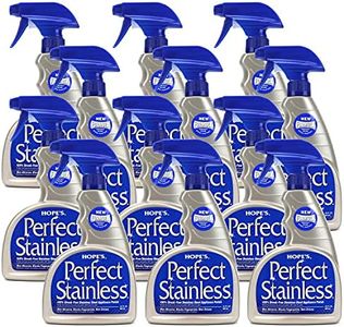 HOPE'S Perfect Stainless Steel Cleaner and Polish, 22-Ounce, Streak-Free Self-Polishing Formula, Blocks Fingerprints, Pack of 12