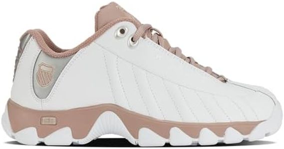 K-Swiss Women's ST329 CMF Sneaker, White/Fawn, 6 M