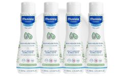 Mustela Multi-Sensory Bubble Bath 200ml -Pack of 4 | Gentle Foaming Bath for Babies & Children | Tear-Free, Hypoallergenic, Soothing Formula for Sensitive Skin | Dermatologist Tested