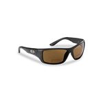 Flying Fisherman Triton Readers Polarized Rectangular Sunglasses, Black Frames/Amber Lenses, Large