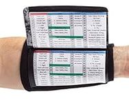 WristCoaches QB Wrist Coach - Playbook Wristband (Youth - Black) - Heavy Duty Football Wristbands for Boys with Three Playsheet Compartments - Perfect for Flag Football and Tackle Football