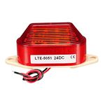 sourcing map LED Warning Light Bulb Flashing Industrial Signal Tower Lamp DC 24V Red LTE-5051