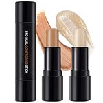 ONLYOILY concealer contour highlighter stick contour stick,face highlighters,double-end make up concealer contouring sticks cream (#06)