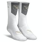 Hayabusa Pro Boxing Socks - White/Grey, 9-11