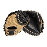 WILSON 2023 A2000® 1790SS 34” Baseball Catcher’s Mitt - Right Hand Throw, Blonde/Black