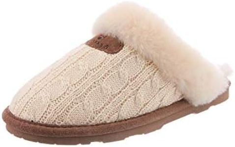 Bearpaw Women's Effie Slippers, White Linen 379, 7 AU