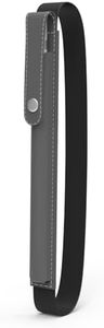 MoKo Pencil Holder for Apple Pencil Pro,1st/2nd Generation,USB-C, PU Leather Apple Pencil Sleeve Pouch with Buckle & Elastic Band Attach to iPad Case - Space Gray