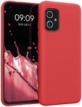 kwmobile Case Compatible with ASUS Zenfone 8 Case - Soft Slim Protective TPU Silicone Cover - Red