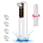 Yccu Blackhead Remover Vacuum,4 Suction Power Mode Blackhead Remover Tool,Black Head Remover for Face,Rechargeable Pore Vacuum Cleaner Acne Whitehead Extractor,Blackhead Sucker for Facial Cleansing