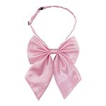 AUSUAYA Women Silk Uniform Bow Tie, Cute Anime Bowtie For School Girls Necktie/Cosplay/Goth/Valentine Party GB-B1 (Pink)