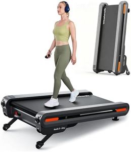 Vitalwalk Walking Pad Treadmill with Auto Incline 6 Levels 12% - 18"x43" Wide Full Deck Under Desk Treadmill for Home Office, Upright Stand Space-Saving, 350lbs Capacity Heavy Duty, APP & Double Frame