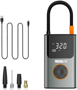 Lyrovo Cordless Smart Tyre Inflator for car and Bike Metal Body - Auto Shutoff Portable Air Compressor 150PSI, Air Pump for Car Tires (LY19)