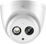 VALUCAM 6MP PoE IP Camera, 2.8mm Wide Angle, 164ft IR Night Vision, IVS Detection, Outdoor Turret Camera with Mic, Metal IP67 Weatherproof, H.265, WDR, 3D DNR, DMSS/SmartPss Lite