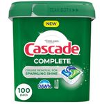Cascade Complete Dishwasher Detergent Pods, Dish Detergent Soap, Fresh Scent, 100 Count