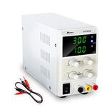 Bench Power Supply Variable 30V/10A 3-Digital Display Precision Regulated Fine and Coarse Adjustment Switching Power Supply with Alligator Leads for Maintenance Scientific Research, Product Development and Laboratories