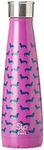 S'ip by S'well 15 Oz Stainless Steel Bottle, 15oz S'ip by S'well Vacuum Insulated Stainless Steel Water Bottle, Double Wall, 15 oz, Top Dog 15oz Top Dog