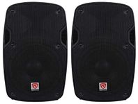 2) Rockville SPG88 8" Passive 800W DJ PA Speakers ABS Lightweight Cabinet 8 Ohm