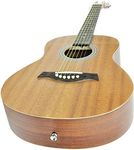 Chord | Travel Guitar Compact Acoustic Guitar High Grade Young Learner and Travel Instrument Due to Down Sized Body, Neck & Frets | 3/4 Steel Stringed Travel guitar