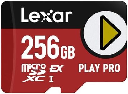 Lexar 256GB Play PRO microSD Express Card, UHS-I, C10, U3, V30, Full HD, 4K, Up to 900/600 MB/s Memory Card, Compatible w/Nintendo-Switch 2, ASUS ROG Ally, Steam Deck, Gaming (LMSXPS0256G-BNNNU)