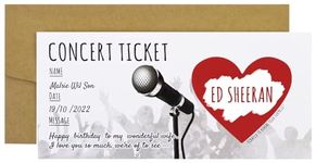 CJ&M Concert/Festival Scratch Card | Surprise Music Ticket | Personalisable - Concert, Festival, Gig | Birthday, Christmas