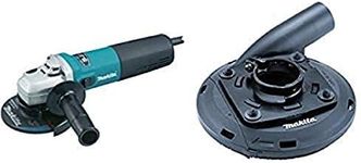 Makita 9565CV 120V Variable Speed Angle Grinder, 5-Inch with 4-1/2-Inch - 5-Inch Dust Shroud