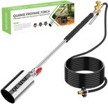 Propane Torch Weed Burner Kit,High Output 1,800,000 BTU with Self Igniter and Turbo-Blast Trigger,Heavy Duty Blow Torch with 10FT Hose,Flamethrower for Weeding,Roofing,Melting Snow,Road Paint Removing