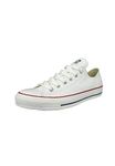 Converse All Star Low Leather Trainers Optical White - 8 UK