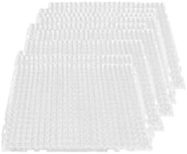 Zxjsisy 12 Packs Scat Mat for Cats, 13x16 Inches Pet Deterrent Spikes, with 1in Spikes ，for Indoor Outdoor Use All Weather Animal Repellent for Cats and Pests (Transparent)