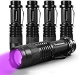 Black Light Purple Light Flashlight Light, Blacklight LED Ultraviolet Urine Detector for Dog/Cat/Pet Urine & Dry Stains On Carpets/Rugs/Floor, 5 Pack