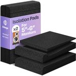 Ekkogo Pair of Studio Monitor Isolation Pads Premium Acoustic Foam to Elevate Audio Ideal Speaker Foam for 5 Inch Speakers Enhanced with Vibredux HD Foam for Superior Isolation