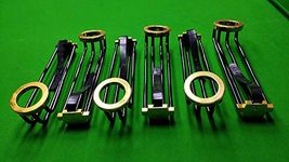 Laxmi Ganesh Billiard LGB Snooker, Billiard and Pool Table Railing Set with Golden Finish