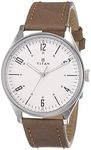 Titan Men's Urban Edge Lustrous Silver Dial Leather Analog Watch-1802SL01