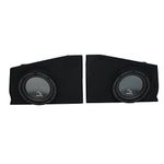 2010-2015 Chevy Camaro Coupe Rear Side Harmony R104 Dual 10" Sub Box Enclosure