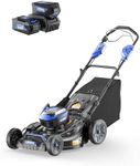 WILD BADGER POWER Lawn Mower Self Propelled 40V Brushless 21" Cordless, 7 Cutting Height Adjustments Electric Lawn Mower, Quickly Folding, 2 * 4.0Ah Battery and1*2Ah Super Charger Included