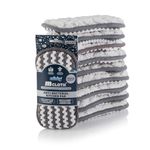 Minky M Cloth Anti-Bacterial Kitchen Cleaning Pad - 10 Pack, Anti-Bacterial Protection, Powerful High Density Microfibre With Non-Scratch Technology, Dual Sided For Powerful & Effective Cleaning