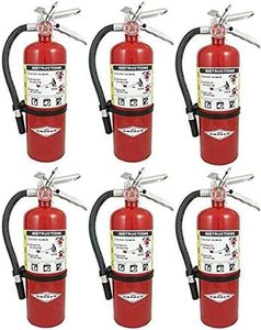 Amerex B402, 5lb ABC Dry Chemical Class A B C Fire Extinguisher, with Wall Bracket, 6 Pack