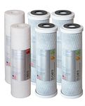 APEC ULTIMATE Series US Made 2 Sets of Stage 1, 2 & 3 Replacement Filter for Undersink System(FILTER-SETX2)