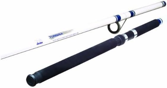 Okuma Fishing TU-150 Tundra 15-Foot 3-Piece Surf/Pier Spinning Rod (Large, White/Blue)