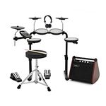 Mesh Electronic Drum Set with 50W Amp and Accessories for Kids & Adults