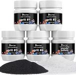 CAPKIT Rock Tumbler Refill Grit Media Kit, Stone Polisher (3.5 Pounds Polishing Grits + Poly Plastic Pellets), Compatible with Any Brand Tumbler, 5-Steps for Tumbling Stones