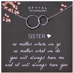 EFYTAL Sister Necklaces, 925 Sterli