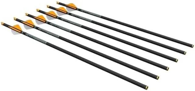 Ravin .003 R500 Series 20" Crossbow Bolts 6-Pack - 400 Grain Pure Carbon Bolts with Brass Inserts and Aluminum Nock Bushings - R500 Series Only