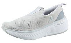 adidas Women's Cloudfoam GO Lounger Shoes, MGH Solid Grey/Silver met/Cloud White, 6 UK