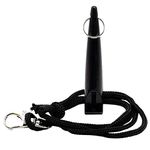 SZXMDKH Dog Whistle with Lanyard - Used for Recall & Dog Training - Long Distance - Good Frequency for Most Breeds of Dog - Standard Pitch - Food Grade Plastic (Black)