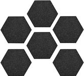 ARROW BLACK Hexagon Acoustic Foam Panels, Sound Proof Padding Soundproofing Absorption Panel, 1x1FT X 0.4 Inches High Density Beveled Edge Wall Tiles for Acoustic Treatment, (Pack of 32)