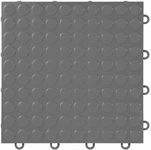 FlooringInc's Nitro 12"x12" Snap-Together Garage Flooring Tiles, Non-Slip Interlocking Plastic Garage Floor Mat, Garage Organization & Garage Storage, Coin Pattern, Graphite, 1 Tiles, 1 Sq/Ft