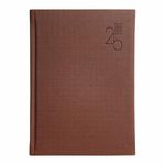 Anupam Flame 2025 Diary with Dates, 2025 Daily Planner Full Page Per Day with Monthly Calendar, New Year Diary 2025 Year Planner 80 GSM Size A5 21x14cm 365 Days Aesthetic Book & Daily Diary - Brown