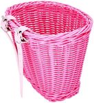 Steady Doggie Pink Bike Basket - Front Bike Baskets - Bicycle Basket - Easy Installation - Woven Basket - Woven Polypropylene - Durable and Anti-Fade - UV Protected